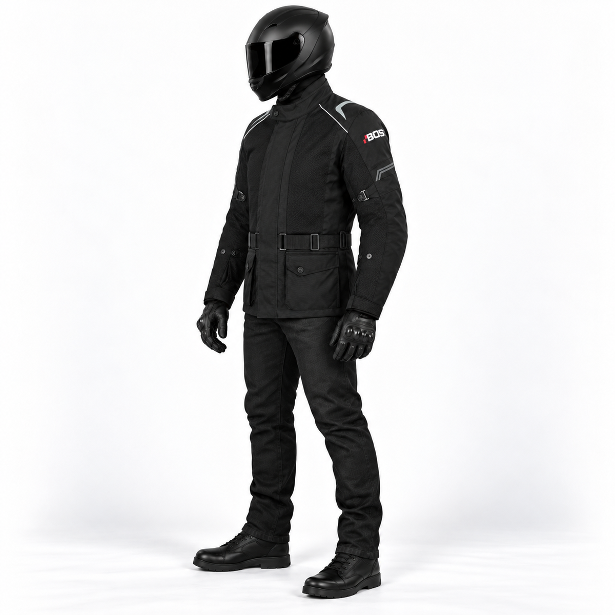 Motorradjacke Herren Ganzjahres Wasserdicht mit CE-Protektoren
