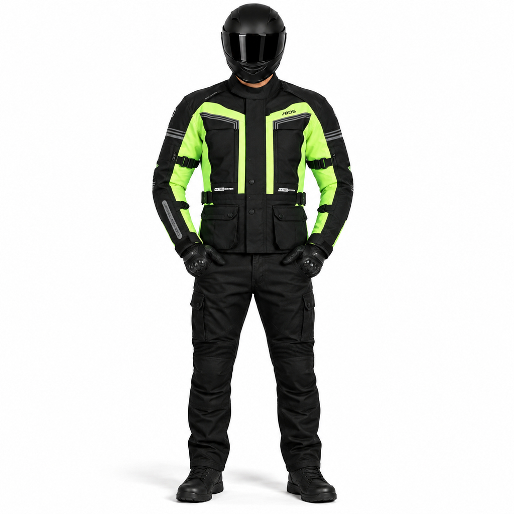 Motorrad Touringjacke Wasserdicht CE Protektoren