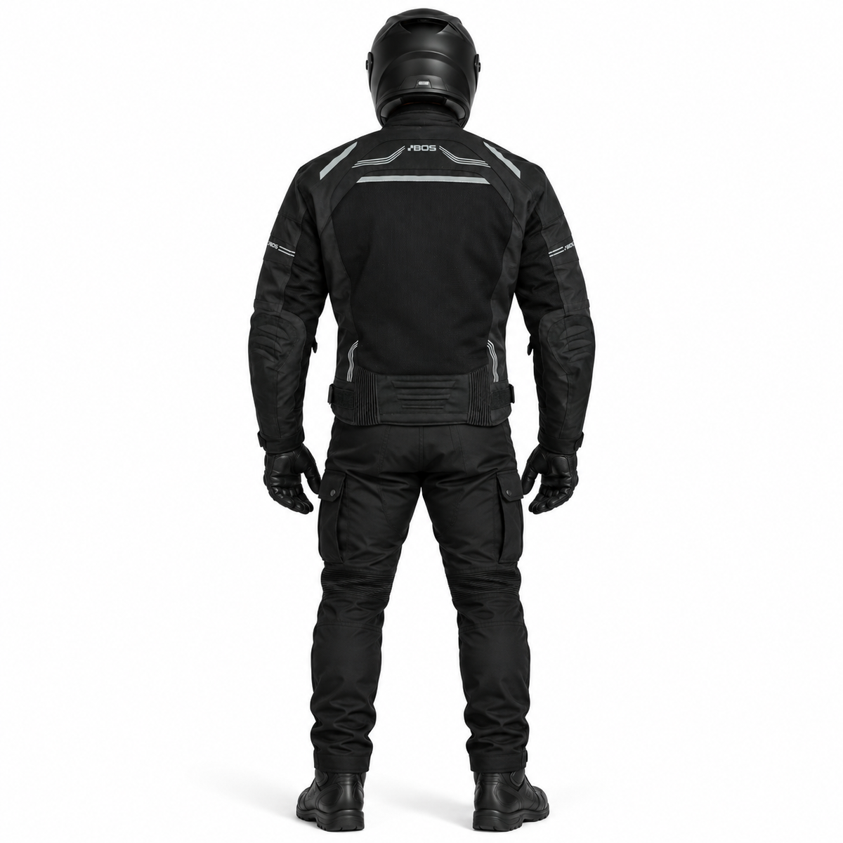 Motorrad Sommerjacke Herren Schwarz CE