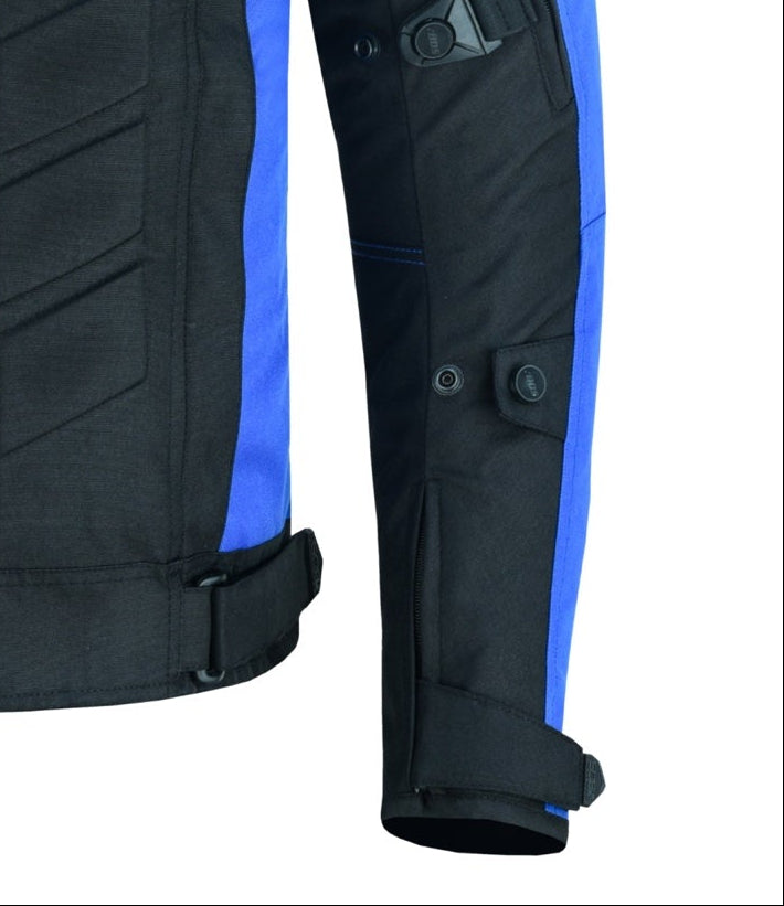 Motorradjacke blau