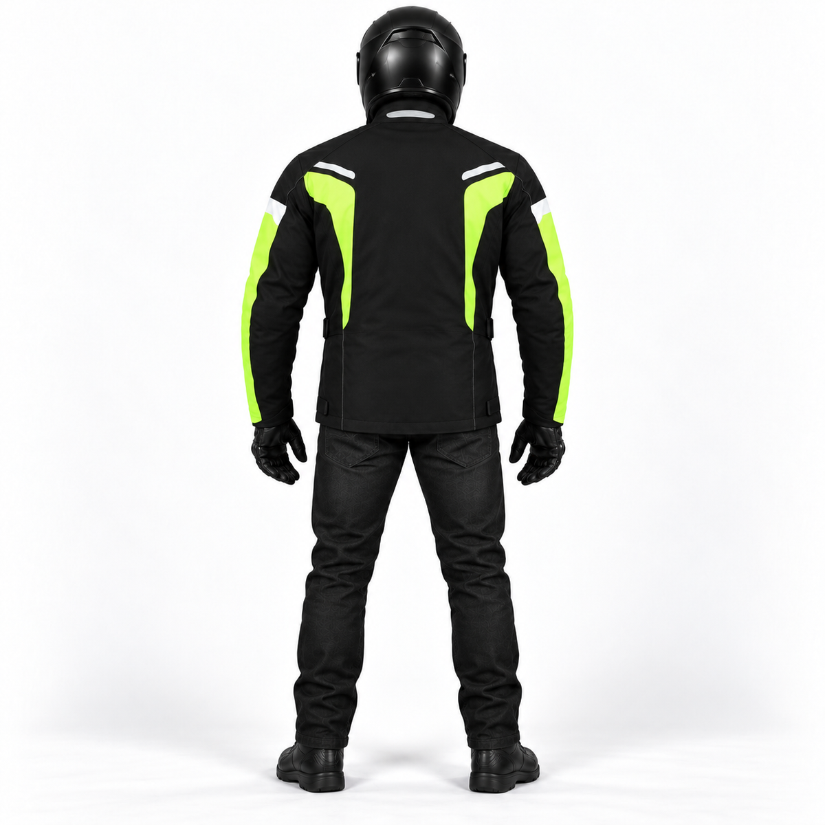 Motorradjacke Herren wasserdicht mit CE-Protektoren und herausnehmbarem Futter