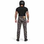 Motorrad-Cargohose in Camouflage mit Aramid-Verstärkung und herausnehmbaren CE-Knieprotektoren