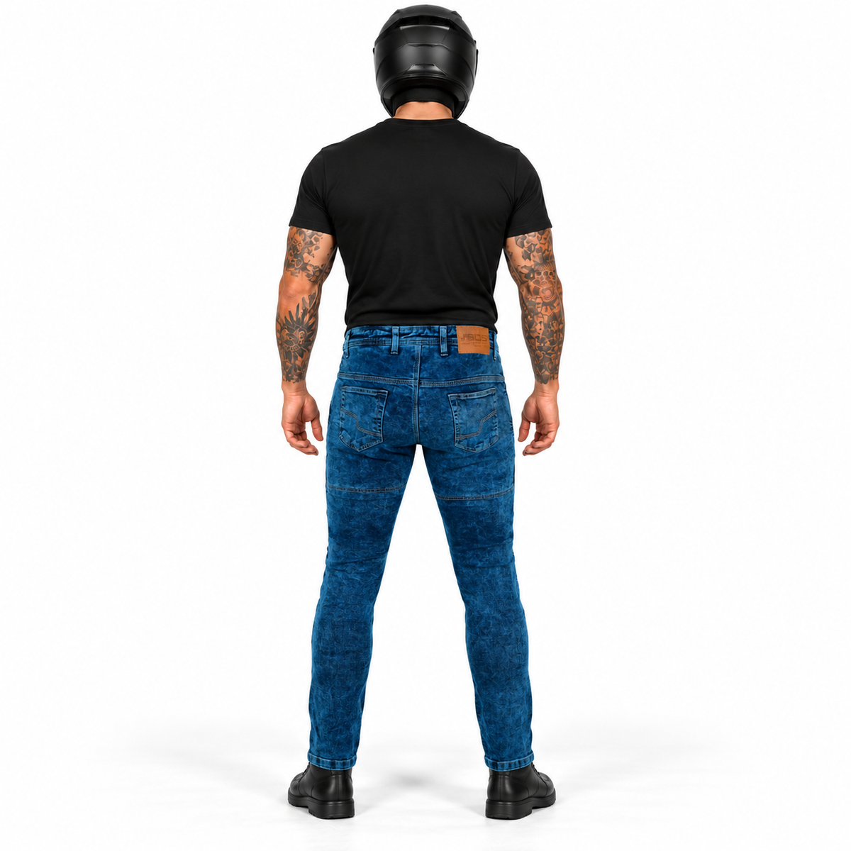 Motorradjeans Herren mit Aramid und CE-Level-2-Knieprotektoren – BOS Micas Slim Fit