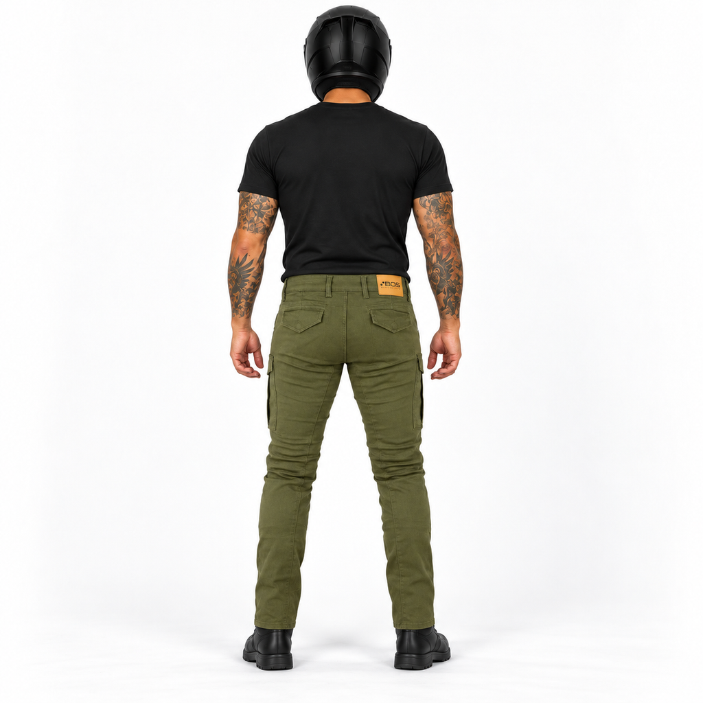 Motorrad-Cargohose Herren mit Aramid und CE-Level-2-Knieprotektoren