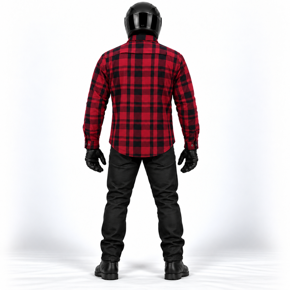 Herren-Motorradhemd BOS Lumberjack – Aramidfutter und CE-Level-1-Protektoren