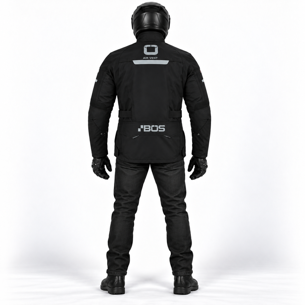 Motorrad-Touringjacke mit Thermofutter und verstellbarer Taille