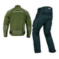 RebStock Bikers Suit in Green and Black