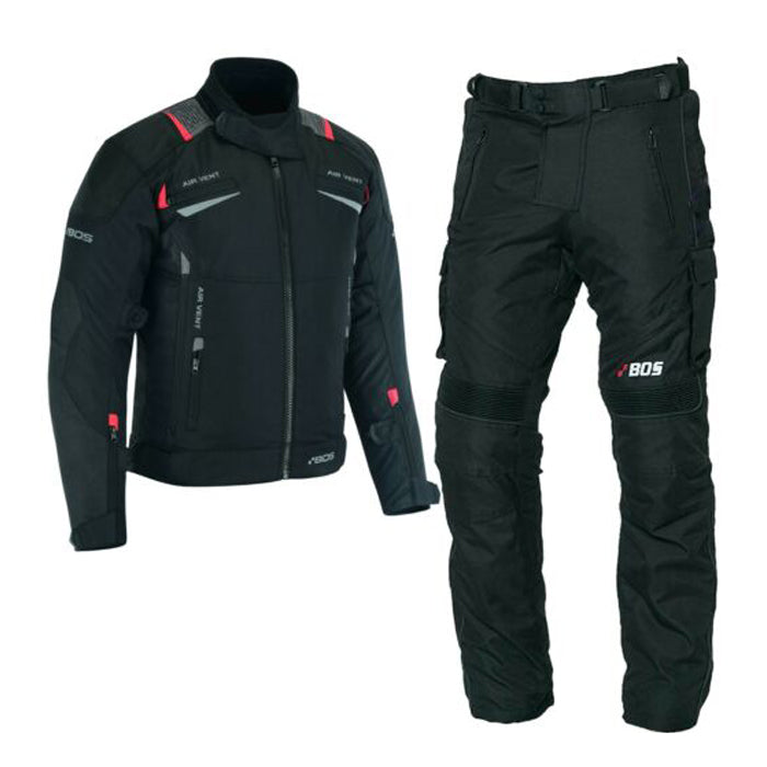 RebStock Bikers Suit for Men Black Red