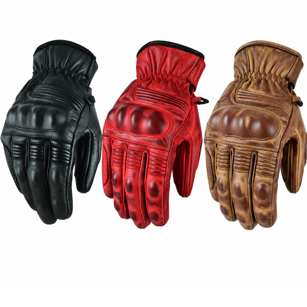 Herren Leder Motorrad Handschuhe – Schutz & Komfort beim Fahren