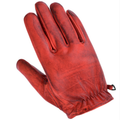 Rote Herren-Lederhandschuhe mit klassischer Passform