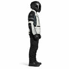 Motorrad Touringjacke Grau Wasserdicht CE Schutz