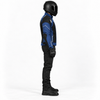 Motorradjacke Herren Sommer Blau mit CE-Protektoren – Textiljacke