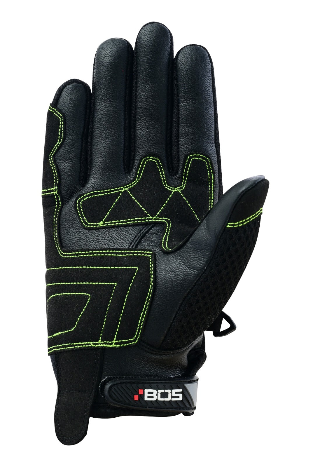 Herren Motorradhandschuhe Schwarz mit Mesh-Belüftung und Farbdetails
