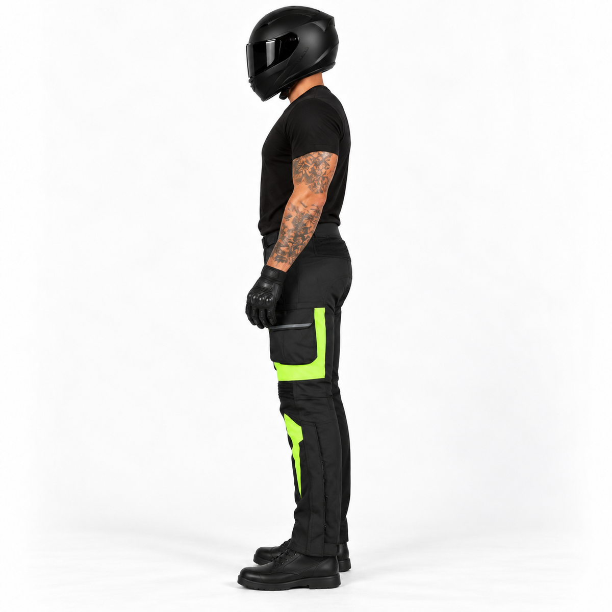 Herren Motorrad Touringhose mit verstellbarer Taille und Oberschenkeltaschen