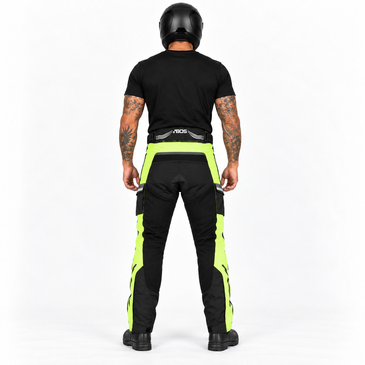 Motorradhose mit Netzgewebe und verstellbarem Bund