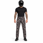 Motorrad-Cargohose in Camouflage mit Aramid-Verstärkung und herausnehmbaren CE-Knieprotektoren