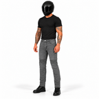 Motorradjeans Herren BOS Micas – Stretchjeans mit Aramid und Knie- und Hüftprotektoren