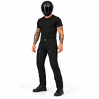 Motorrad-Cargohose mit Aramid-Verstärkung und CE-Level-2-Knieschutz