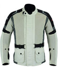 Herren Touring-Motorradjacke mit Mesh und CE-Protektoren – Allwetter