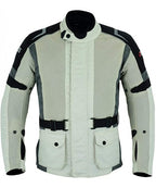 Herren Touring-Motorradjacke mit Mesh und CE-Protektoren – Allwetter