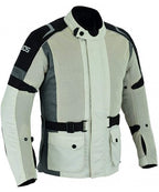 Herren Touring-Motorradjacke mit Mesh und CE-Protektoren – Allwetter