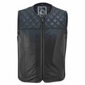 Street Rider Herren Motorradweste Schwarz mit Diamantsteppung