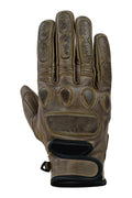 Herren Vintage Leder Motorradhandschuhe Braun mit Schutzverstärkung
