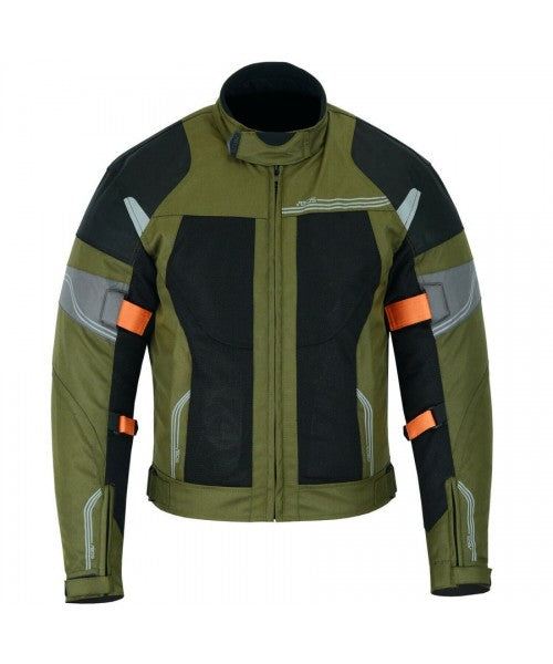 Motorradjacke Herren Sommer mit CE-Protektoren – Atmungsaktive Textiljacke