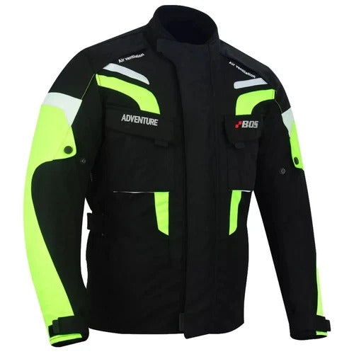 Motorradjacke Herren wasserdicht mit CE-Protektoren und herausnehmbarem Futter