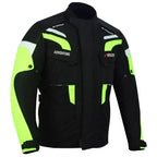 Motorradjacke Herren wasserdicht mit CE-Protektoren und herausnehmbarem Futter