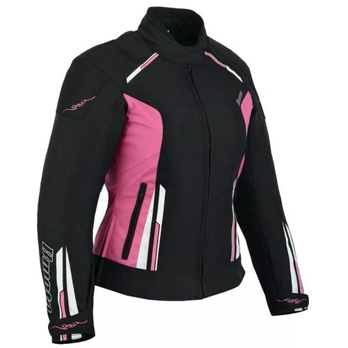Damen-Motorradjacke mit CE-Protektoren und herausnehmbarem Futter – Sommer & Winter