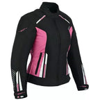 Damen-Motorradjacke mit CE-Protektoren und herausnehmbarem Futter – Sommer & Winter