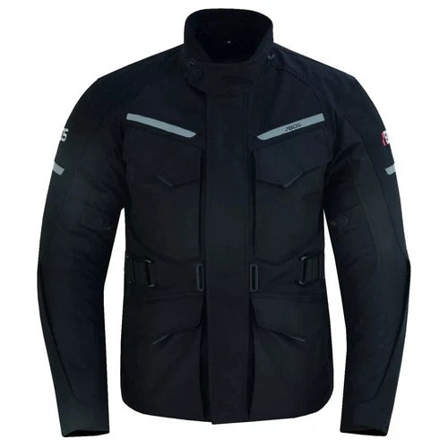 Motorrad-Touringjacke mit Thermofutter und verstellbarer Taille
