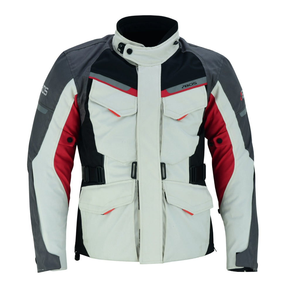 Motorrad-Touringjacke mit Thermofutter und verstellbarer Taille