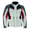 Motorrad-Touringjacke mit Thermofutter und verstellbarer Taille