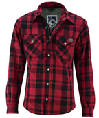 Herren-Motorradhemd BOS Lumberjack – Aramidfutter und CE-Level-1-Protektoren