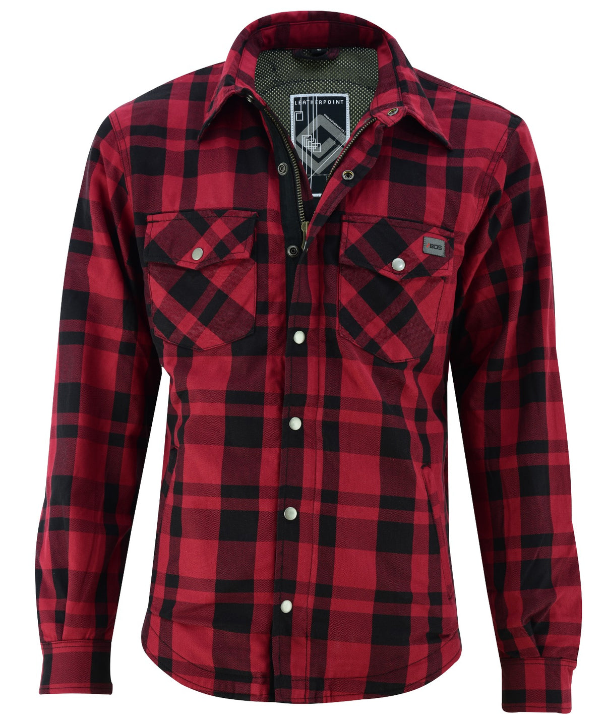 Herren-Motorradhemd BOS Lumberjack – Aramidfutter und CE-Level-1-Protektoren