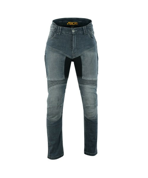 Motorradjeans Herren mit Aramid-Verstärkung und herausnehmbaren CE-Protektoren