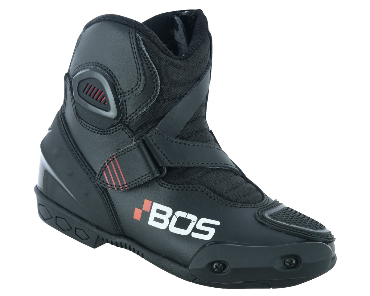Motorradstiefel BOS aus Rindleder – Wasserdicht mit Hipora-Membran