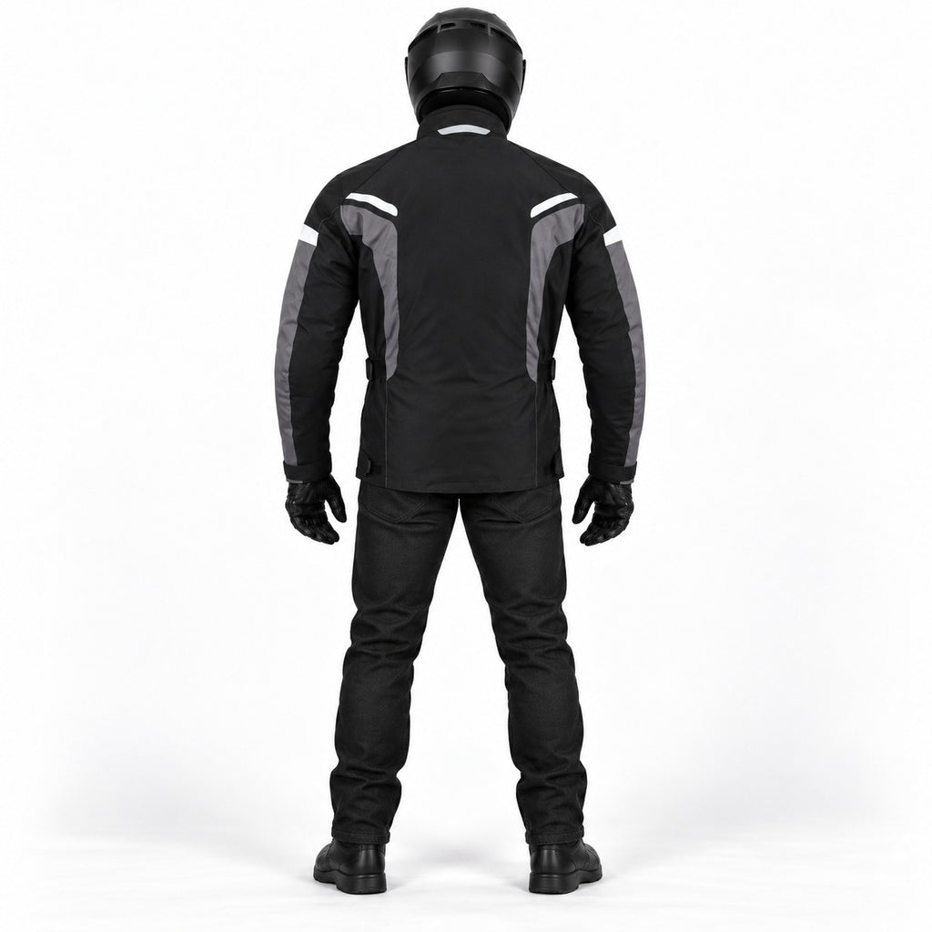 Motorradjacke Herren Wasserdicht Allwetter mit CE-Level-1-Protektoren – BOS Adventure