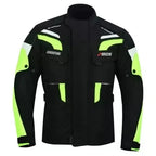 Motorradjacke Herren wasserdicht mit CE-Protektoren und herausnehmbarem Futter