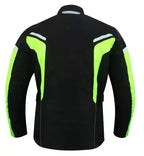 Motorradjacke Herren wasserdicht mit CE-Protektoren und herausnehmbarem Futter