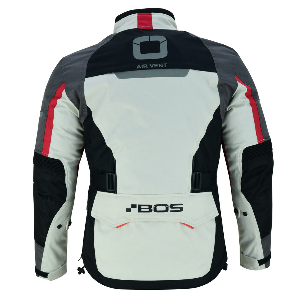 Touring-Motorradjacke aus Polyester mit herausnehmbarem Thermofutter