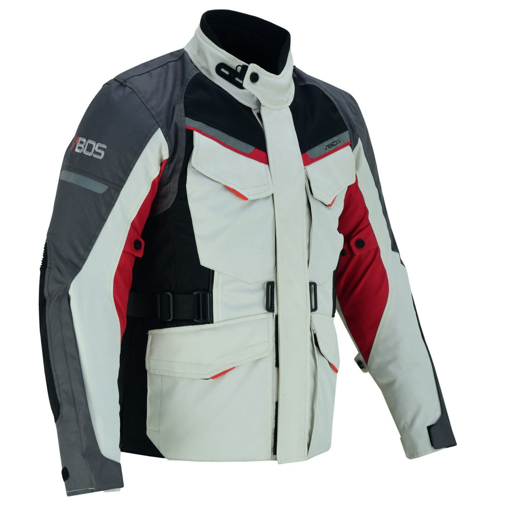 Touring-Motorradjacke aus Polyester mit herausnehmbarem Thermofutter