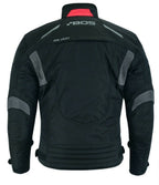 Motorradjacke Herren Schwarz – Wasserdichte Textiljacke mit Protektoren