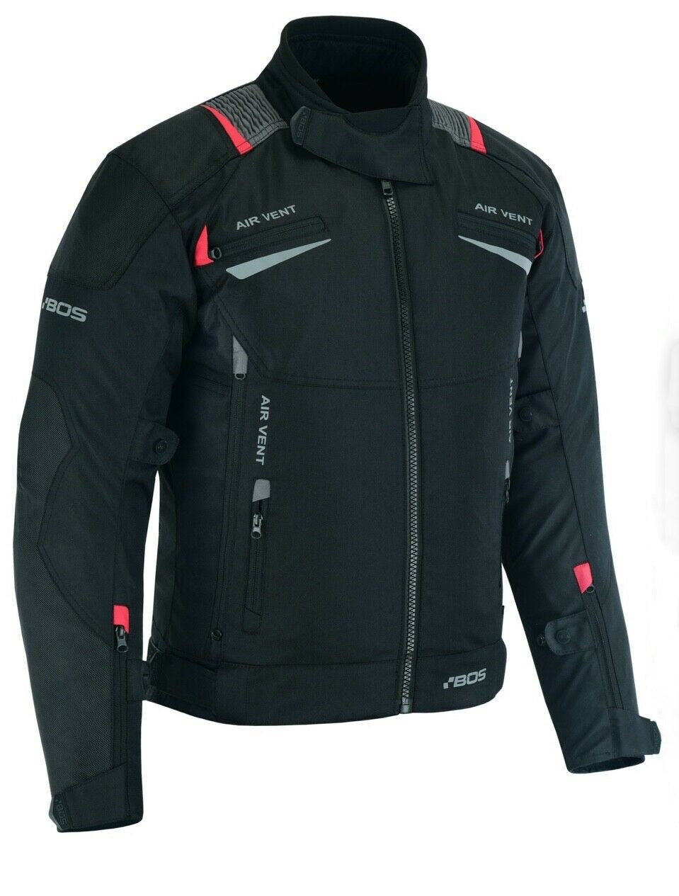 Motorradjacke Herren Schwarz – Wasserdichte Textiljacke mit Protektoren