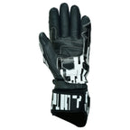 Weiße Motorrad Handschuhe Herren mit Knöchelschutz und Sportoptik