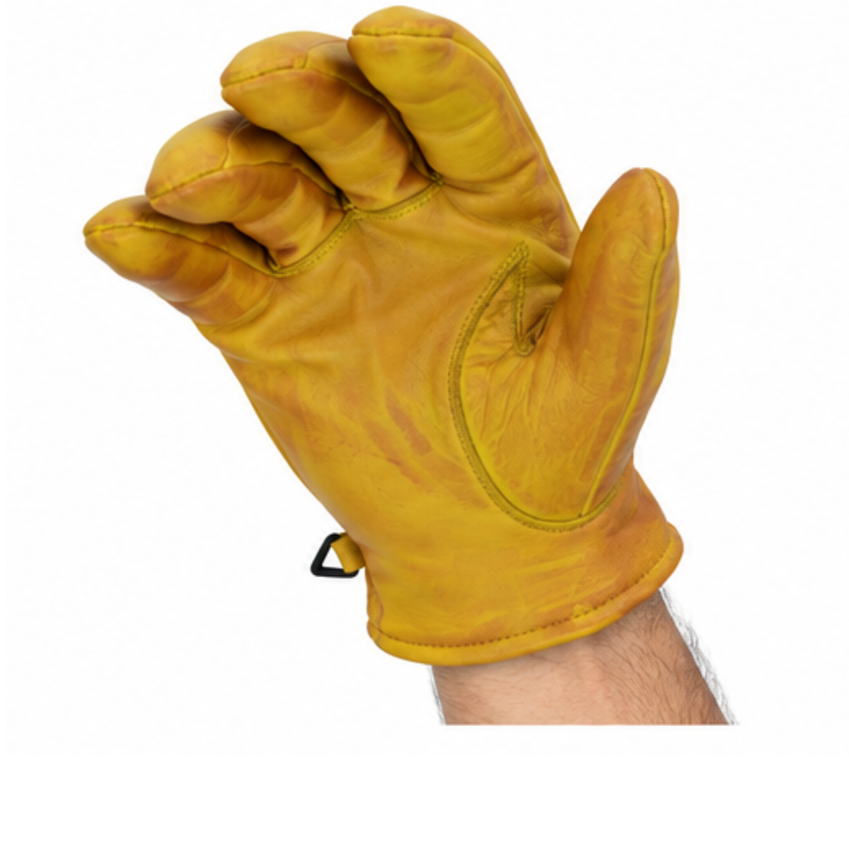 Gelbe Herren-Lederhandschuhe mit zeitloser Optik