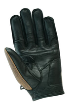 Herren Motorrad-Lederhandschuhe Braun – Perforierte Ausführung
