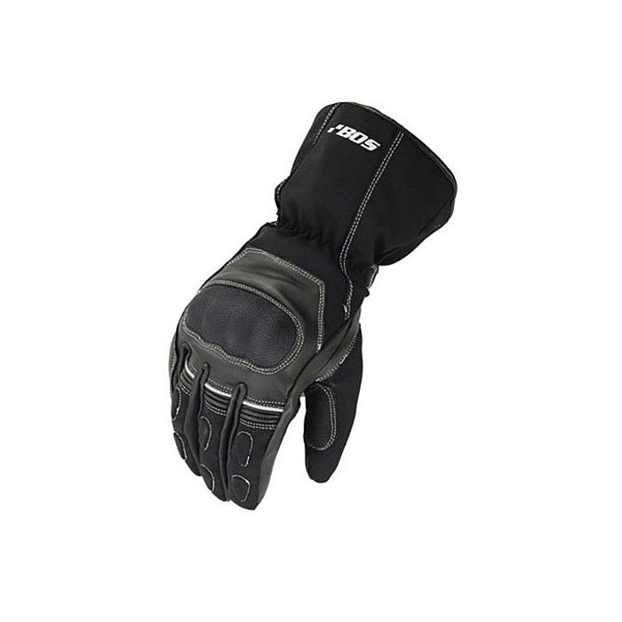 Leather Motorcycle Gloves Black